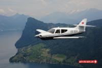 ROCKWELL COMMANDER Luftbilder air to air HB-NDE