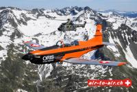 Superpuma Pilatus Pc7 Swiss air Force luftbilder air to air T-336