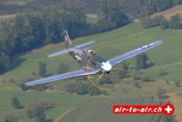 Mustang P51 Pilatus Pc7 air to air luftbilder
